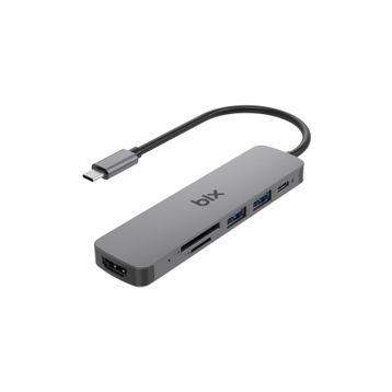 Bix Bx09hb Type-C Hub 4k Hdmı Usb 3.2 Kart Okuyucu Macbook Uyumlu Çoklayıcı Adaptör