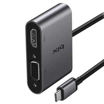 Bix BX14HB Type-C TO HDMI VGA Adaptör