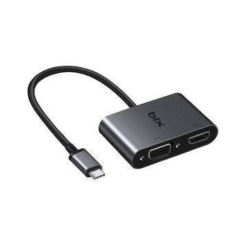 Bix BX14HB Type-C TO HDMI VGA Adaptör