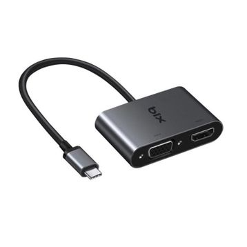 Bix BX14HB Type-C TO HDMI VGA Adaptör