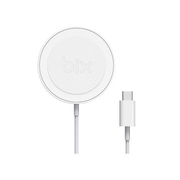 Bix BXMG15 15 Watt Beyaz Manyetik Kablosuz Şarj Cihazı