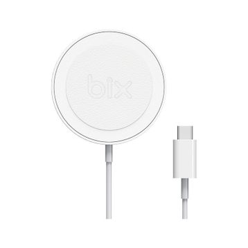 Bix BXMG15 15 Watt Beyaz Manyetik Kablosuz Şarj Cihazı