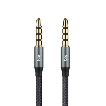 Bix Hi-Fi 3.5 mm To Erkek 1.5 mt Örgülü Aux Ses Kablosu