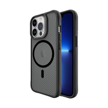 Bix iPhone 13 Pro Carbon Fiber Force Magsafe Anti Şok Teknolojili Kamera ve Ekran Korumalı Kılıf