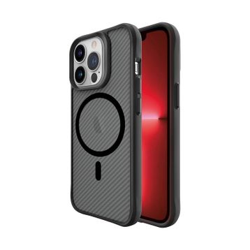 Bix iPhone 13 Pro Max Carbon Fiber Force Magsafe Anti Şok Teknolojili Kamera ve Ekran Korumalı Kılıf