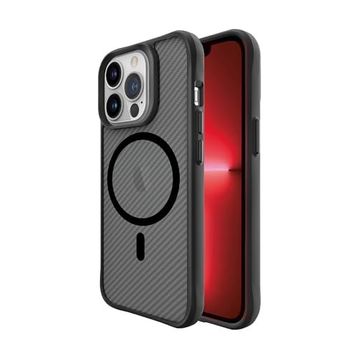 Bix iPhone 13 Pro Max Carbon Fiber Force Magsafe Anti Şok Teknolojili Kamera ve Ekran Korumalı Kılıf