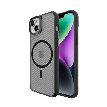 Bix iPhone 14 Plus / 15 Plus Carbon Fiber Force Magsafe Anti Şok Teknolojili Kamera ve Ekran Korumalı Kılıf
