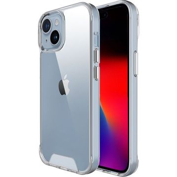 Bix iPhone 15 Nebula Aqua Transparan Ultra Şeffaf Çizilmeye Dayanıklı Tam Kapsamlı Koruma Kılıf