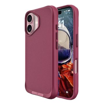 Bix iPhone 16 Plus Vortex Magsafe Stand Özellikli 3X Korumalı Mikro Fiber İç Yüzey Kırmızı Kılıf