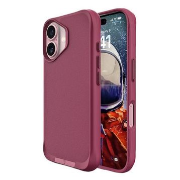 Bix iPhone 16 Plus Vortex Magsafe Stand Özellikli 3X Korumalı Mikro Fiber İç Yüzey Kırmızı Kılıf