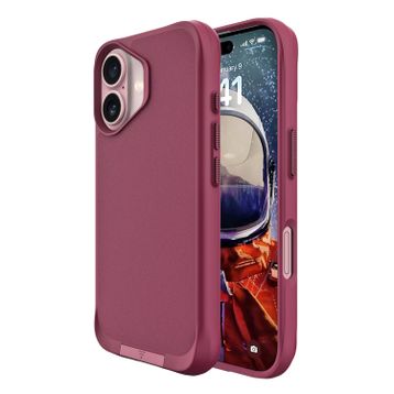 Bix iPhone 16 Plus Vortex Magsafe Stand Özellikli 3X Korumalı Mikro Fiber İç Yüzey Kırmızı Kılıf