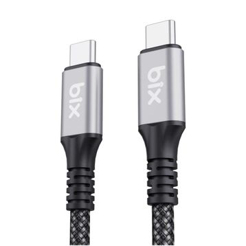 Bix USB4 Thunderbolt 3/4 USB-C 240W 40 Gbps 8K 60 Hz UHD 1 mt Hızlı Şarj Data ve Görüntü Aktarım Kablosu