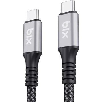 Bix USB4 Thunderbolt 3/4 USB-C 240W 40 Gbps 8K 60 Hz UHD 1 mt Hızlı Şarj Data ve Görüntü Aktarım Kablosu