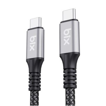 Bix USB4 Thunderbolt 3/4 USB-C 240W 40 Gbps 8K 60 Hz UHD 1 mt Hızlı Şarj Data ve Görüntü Aktarım Kablosu