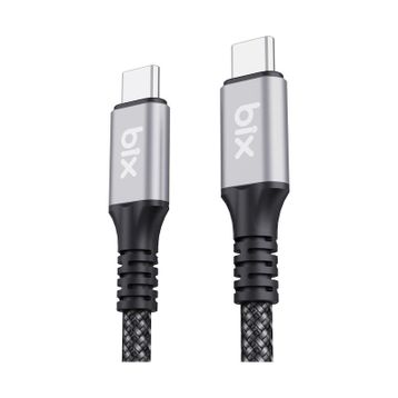 Bix USB4 Thunderbolt 3/4 USB-C 240W 40 Gbps 8K 60 Hz UHD 1 mt Hızlı Şarj Data ve Görüntü Aktarım Kablosu