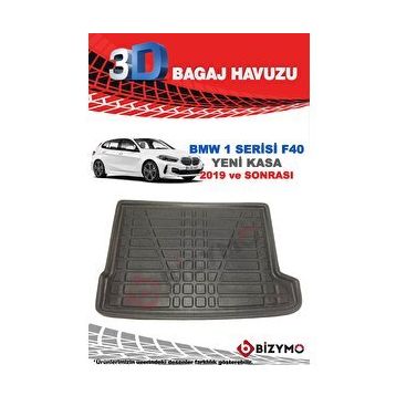 Bizymo BMW 1 Serisi F40 2019 Sonrası Yeni Kasa 3D Bagaj Havuzu