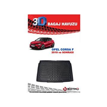 Bizymo Opel Corsa F 2019 Ve Sonrası 3D Bagaj Havuzu