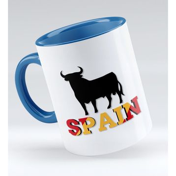 BK 1 Gift Spain Tasarımlı Mavi Kupa Bardak