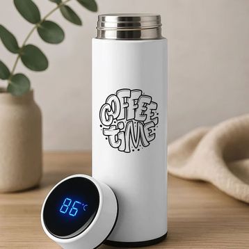 BK 14 Gift Coffee Tasarımlı Çelik Termos Bardak
