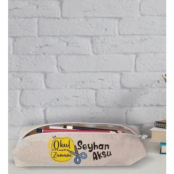 BK 16 İsme Özel Keten Bez Kalemlik