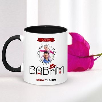 BK Babalar Gününe Özel 004 Siyah Kupa Bardak