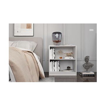 BK Concept KMD-1040 Raflı Beyaz Komodin