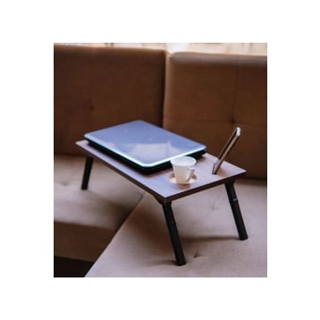 BK Gift Ahşap Katlanabilir Organizer Notebook Laptop Sehpası
