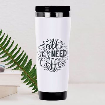 BK Gift Coffee Tasarımlı Çelik Termos Bardak