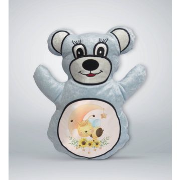 BK Gift Sevimli Arı 3 Tasarımlı Mavi Ayıcık Yastık