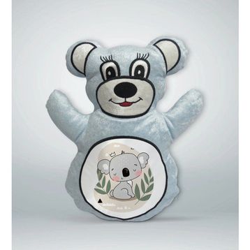 BK Gift Sevimli Koala Tasarımlı Mavi Ayıcık Yastık