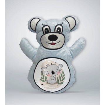 BK Gift Sevimli Koala Tasarımlı Mavi Ayıcık Yastık