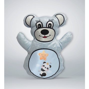BK Gift Sevimli Panda 7 Tasarımlı Mavi Ayıcık Yastık