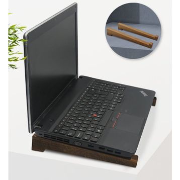 BK Gift Taşınabilir Ahşap Ceviz Notebook Laptop Standı