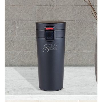 BK Kişiye Özel 5303 Siyah Çelik 350 ml Termos