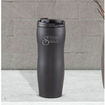 BK Kişiye Özel 783 Siyah Çelik Bardak 400 ml Termos