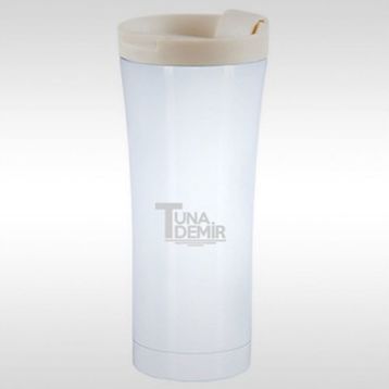 BK Kişiye Özel 784 Beyaz Paslanmaz Çelik 450 ml Termos