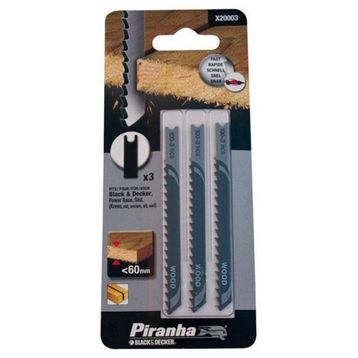 Black & Decker X21003 3'lü U Tipi Ahşap Dekupaj Bıçak Seti
