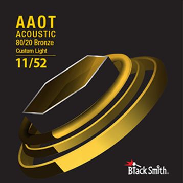 Blacksmith AABR-1152 Siyah Custom Light Akustik Gitar Teli