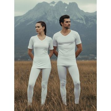Blackspade 1263 Beyaz 2.Seviye V Yaka Unisex Termal İçlik