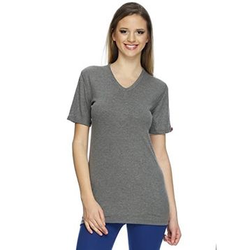 Blackspade 1263 Gri Melanj 2.Seviye V Yaka Kısa Kol Unisex Termal İçlik