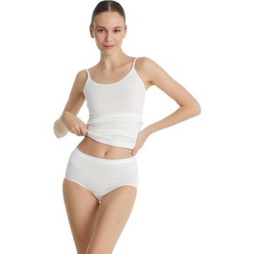 Blackspade 1307 Beyaz Yüksek Bel Slip Kadın Külot
