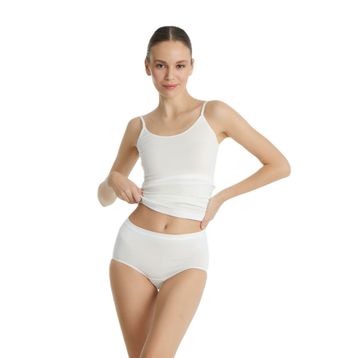Blackspade 1307 Beyaz Yüksek Bel Slip Kadın Külot