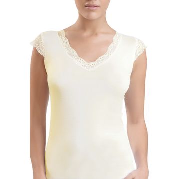 Blackspade 1348 Krem Kadın T-Shirt