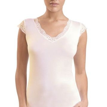 Blackspade 1348 Krem Kadın T-Shirt