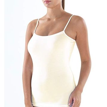 Blackspade 1404 Krem Aura Satin Kadın İnce Askılı Atlet