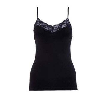 Blackspade 1984 Private Lace Siyah Kadın Atlet