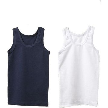 Blackspade 9396 Beyaz Lacivert 2'li Erkek Çocuk Atlet