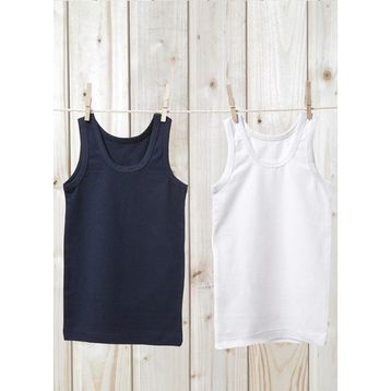 Blackspade 9396 Beyaz Lacivert 2'li Erkek Çocuk Atlet