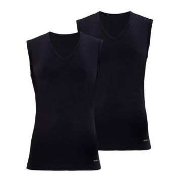 Blackspade 9677 Tender Cotton Siyah 2'li Erkek Atlet T-Shirt
