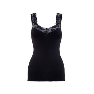 Blackspade Private 1957 Siyah Kadın Dantelli Atlet